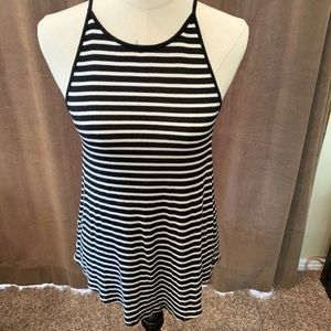 Black/White Striped American Eagle Outfitters Tank